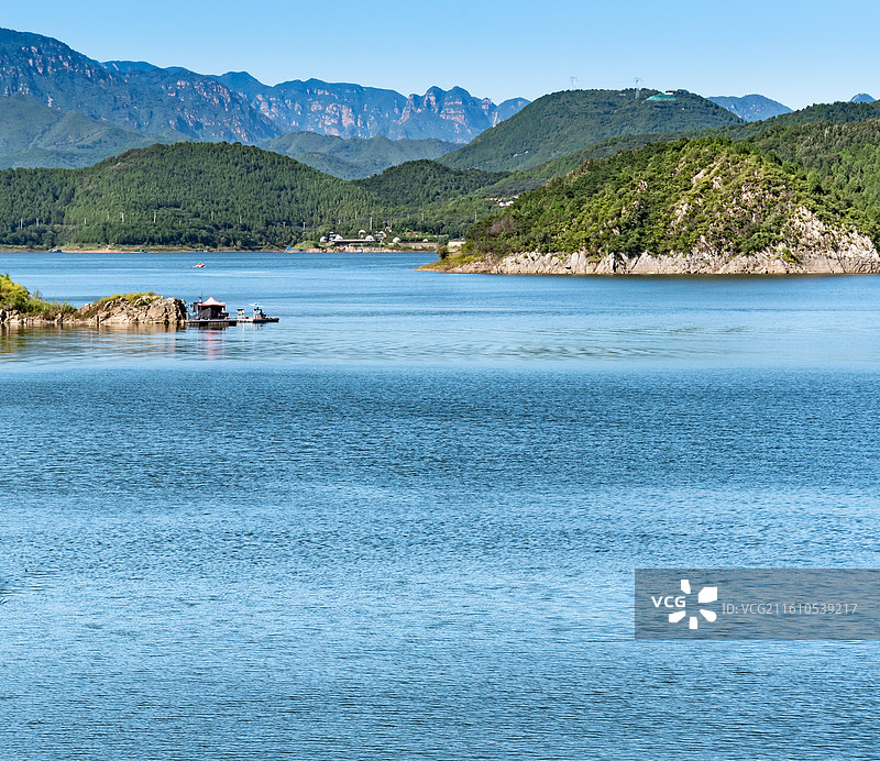 夏天度假胜地北京平谷金海湖图片素材