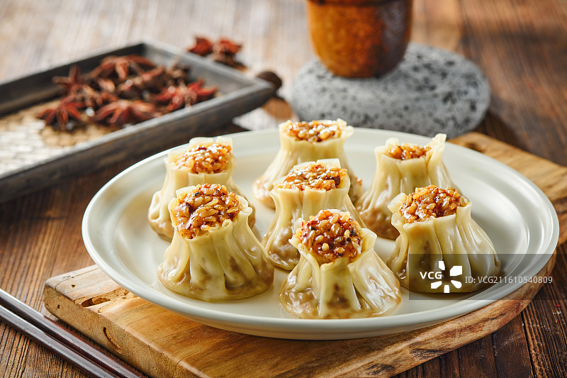 中式点心早餐 糯米烧卖图片素材