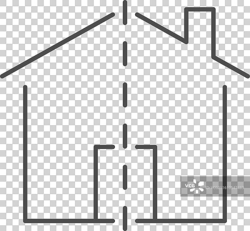 财产分割线图标图片素材