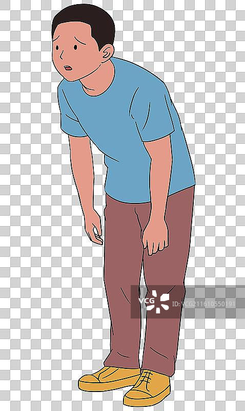 青春期活力阳光男孩中学生初中生高中生学生上学学校校内卡通人物插画图片素材