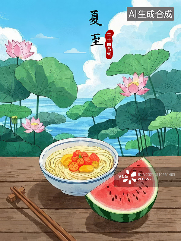 【AI数字艺术】夏至图片素材
