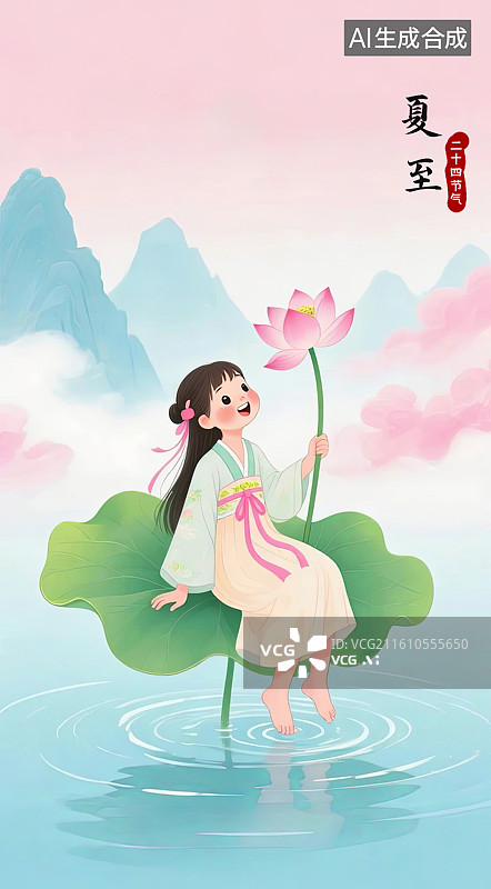 【AI数字艺术】夏至图片素材