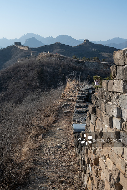 冬季卧虎山长城图片素材