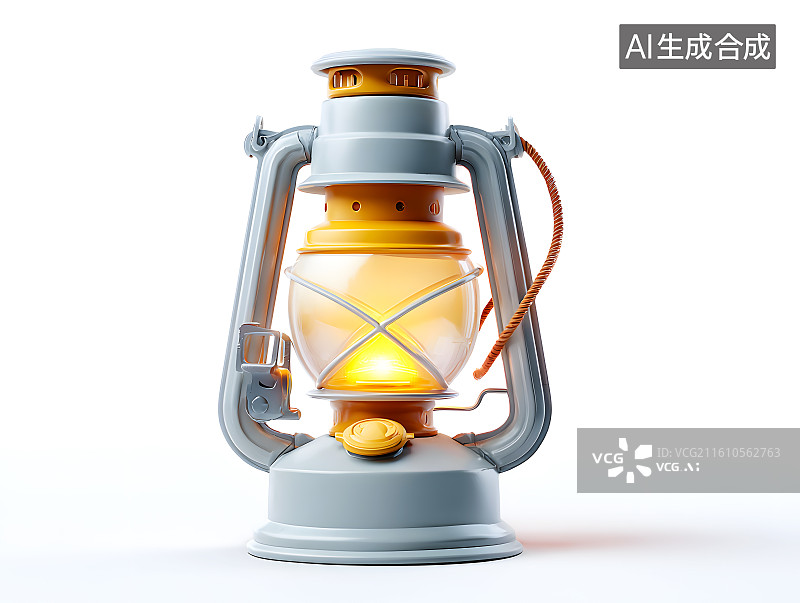 【AI数字艺术】一把彩色油灯图片素材