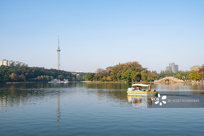 长沙烈士公园秋日风景图片素材