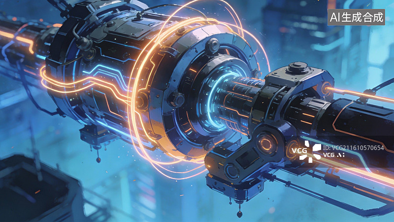 【AI数字艺术】未来科技机械装置图片素材