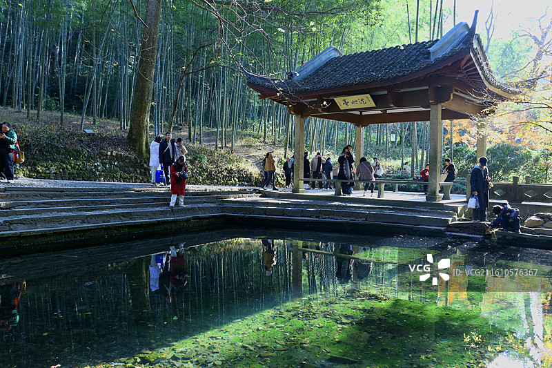 杭州云栖竹径洗心亭图片素材