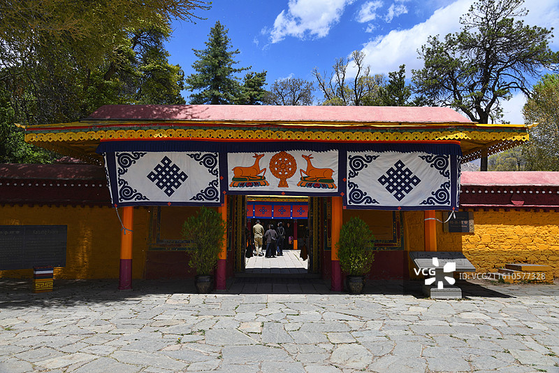 拉萨罗布林卡 格桑颇章图片素材