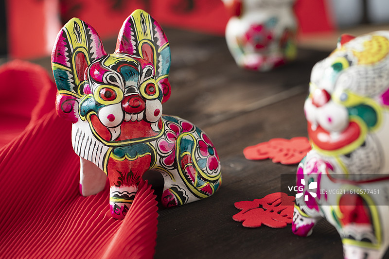 镇宅虎 中式吉祥装饰艺术摄影图片素材