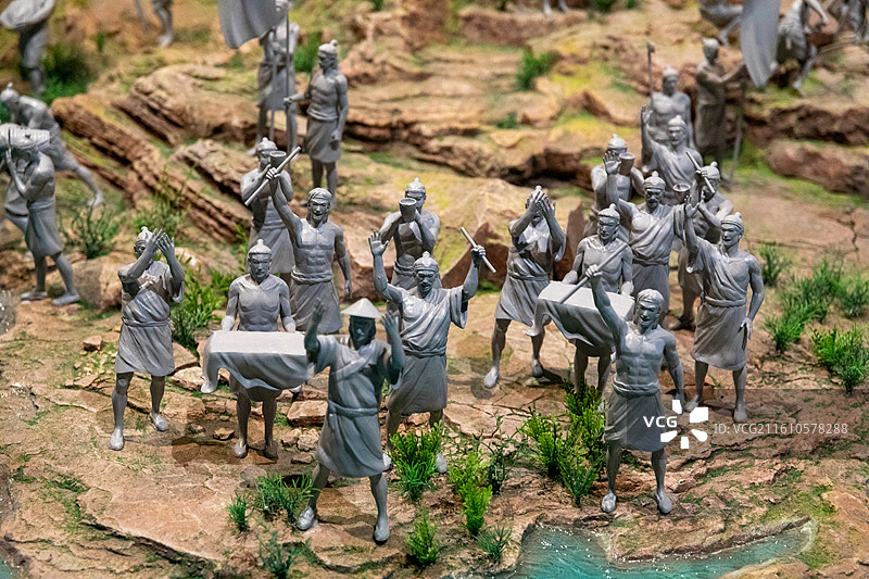 绍兴大禹陵大禹纪念馆大禹治水图片素材