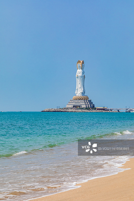 海南三亚南海观音图片素材