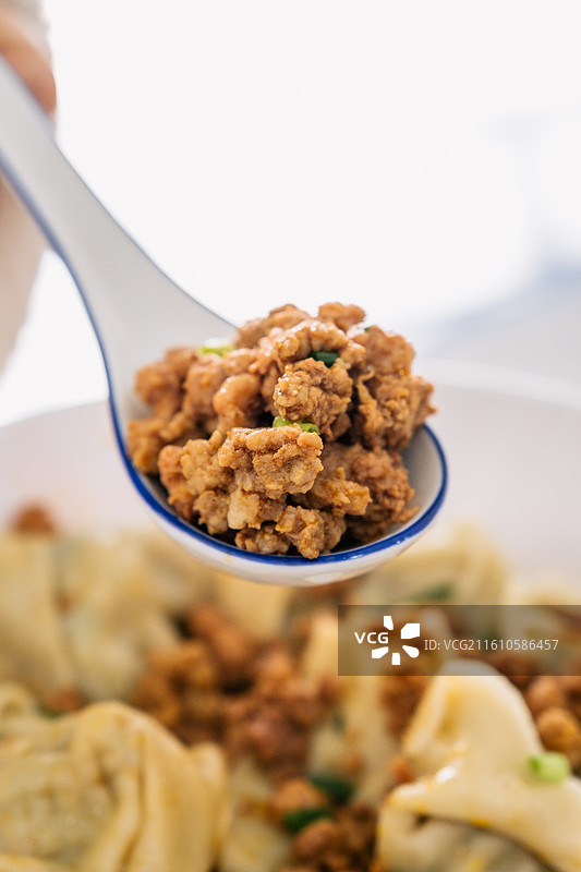 肉馅特写图片素材