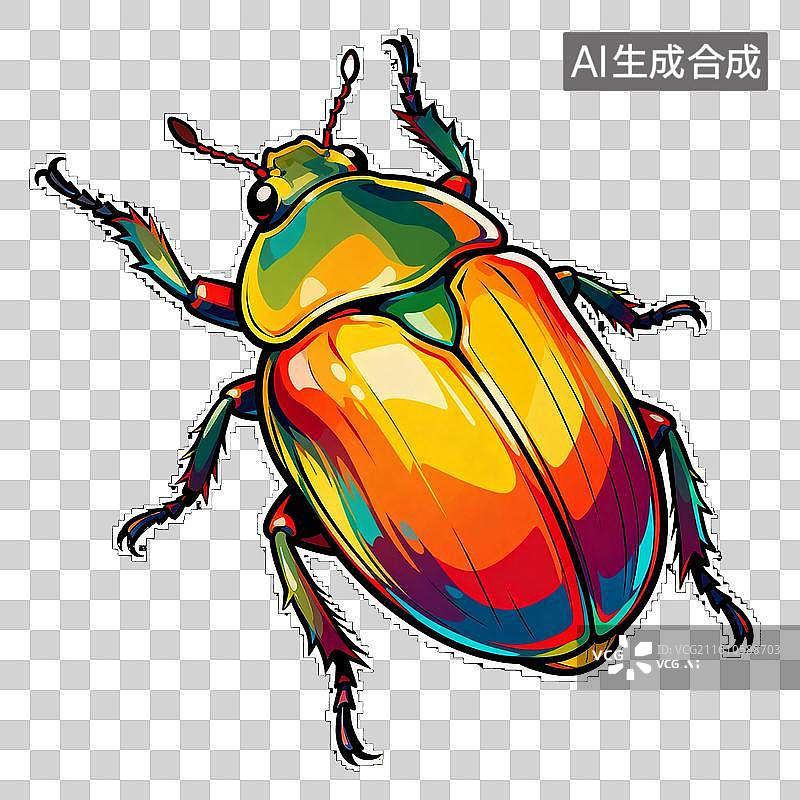 【AI数字艺术】金龟子图片素材