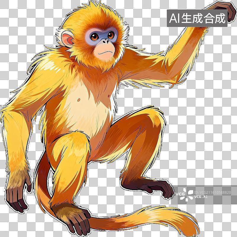 【AI数字艺术】金丝猴图片素材