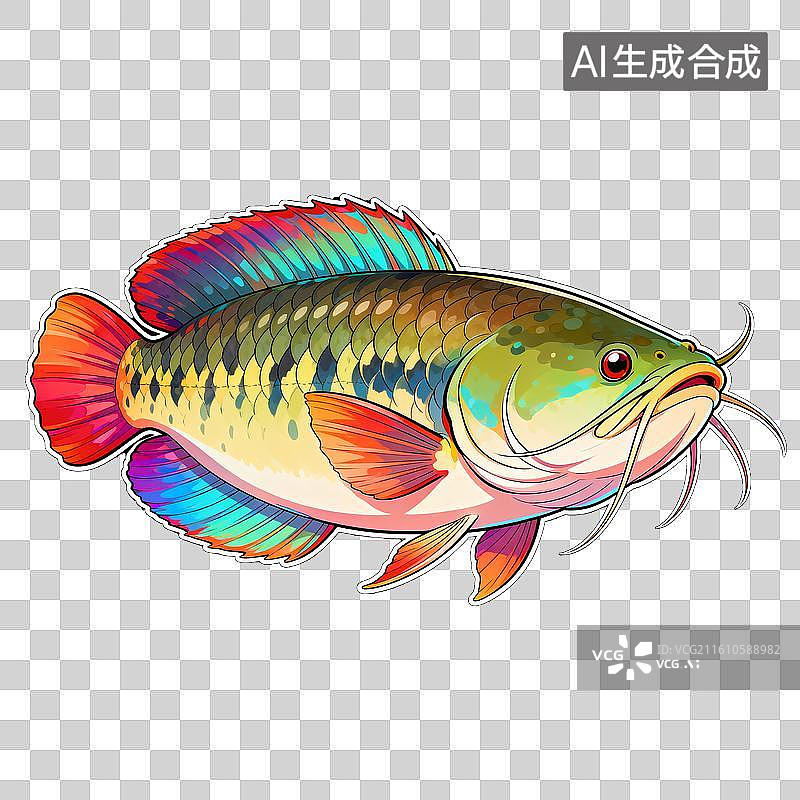 【AI数字艺术】巨舌骨鱼图片素材