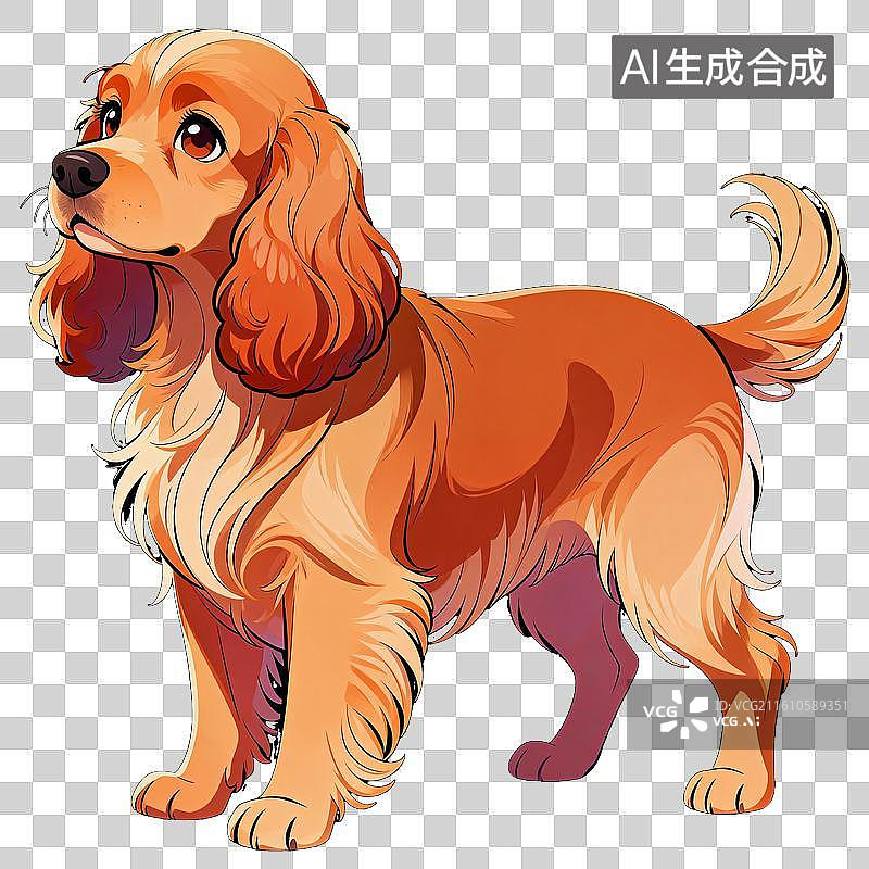 【AI数字艺术】可卡犬图片素材