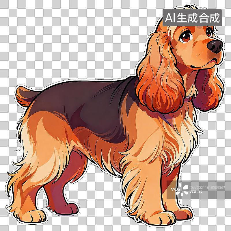 【AI数字艺术】可卡犬图片素材