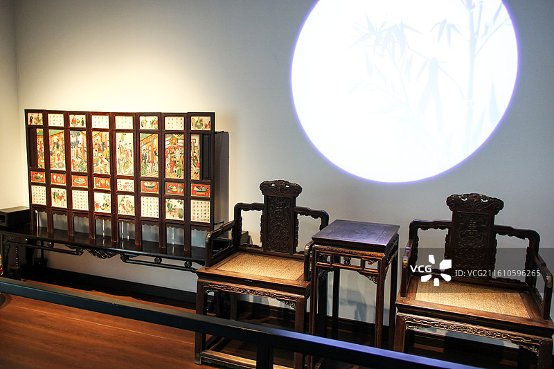 四川大学博物馆,乡绅的厅堂图片素材