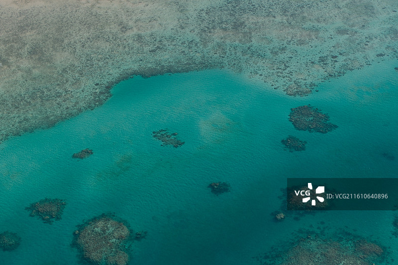 澳大利亚绿岛大堡礁风景航拍图片素材