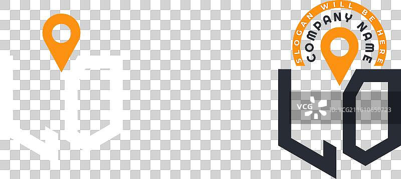 lo 位置 logo 组合字母 lo logo 双图标图片素材