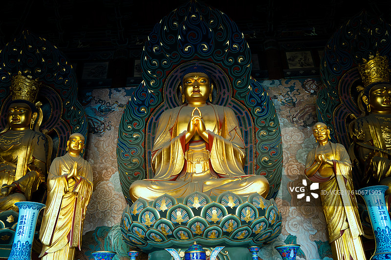 中国山西省大同市的大同古城华严寺高清图片图片素材