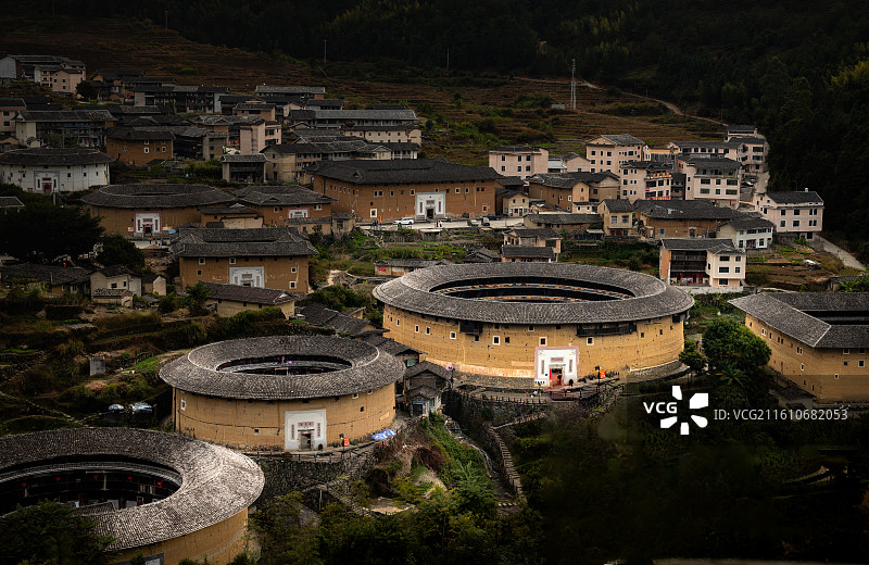 福建漳州的南靖初溪土楼图片素材