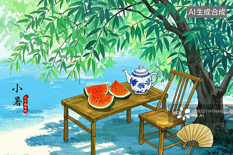 【AI数字艺术】小暑图片素材