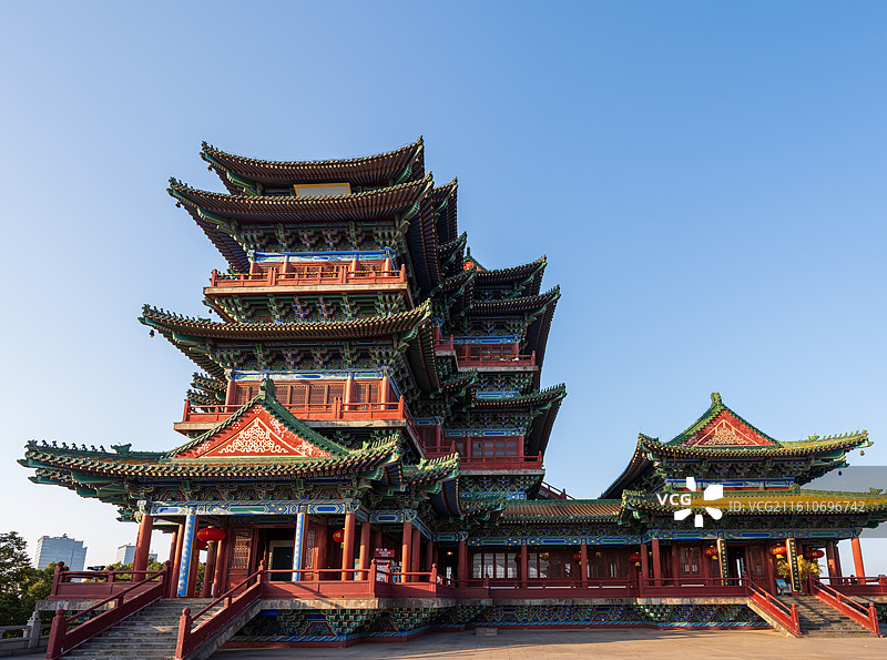 南京阅江楼：明代皇家气派的江南第一楼图片素材