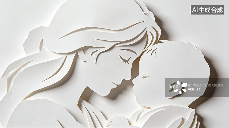 【AI数字艺术】母爱题材，母爱，妈妈，母亲节，母子图片素材