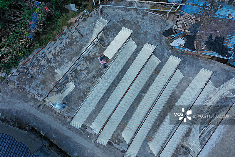 福州闽侯关东线面制作工艺图片素材