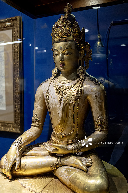 札那巴札尔亲制佛像（现藏于乌兰巴托札那巴札尔艺术博物馆）图片素材