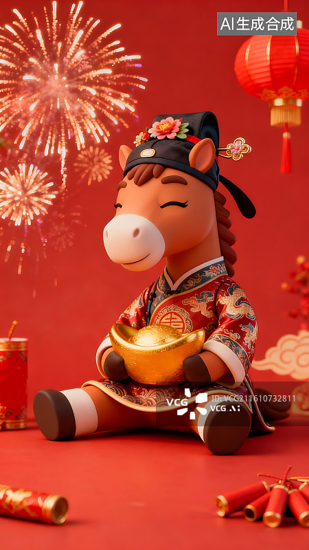 【AI数字艺术】2026年马年国风海报图片素材