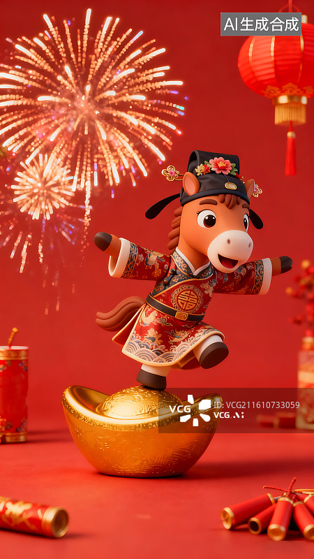 【AI数字艺术】2026年马年国风海报图片素材