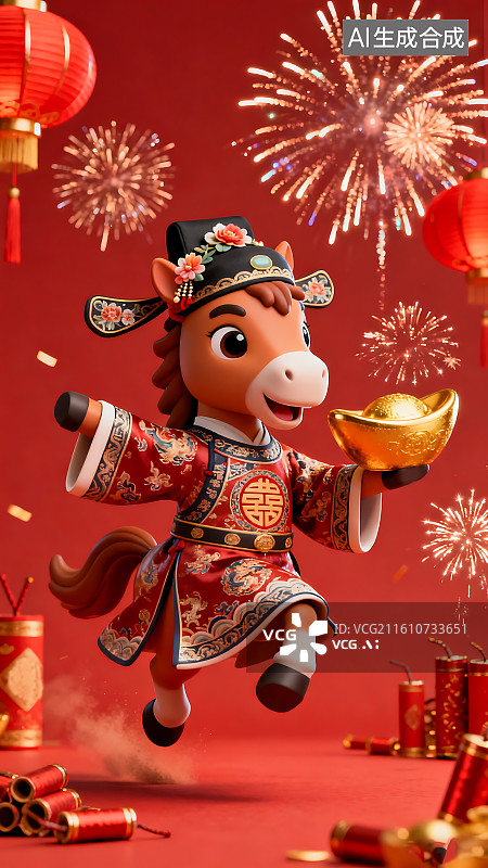 【AI数字艺术】2026年马年国风海报图片素材