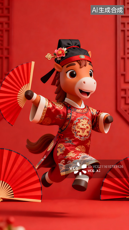 【AI数字艺术】2026年马年国风海报图片素材