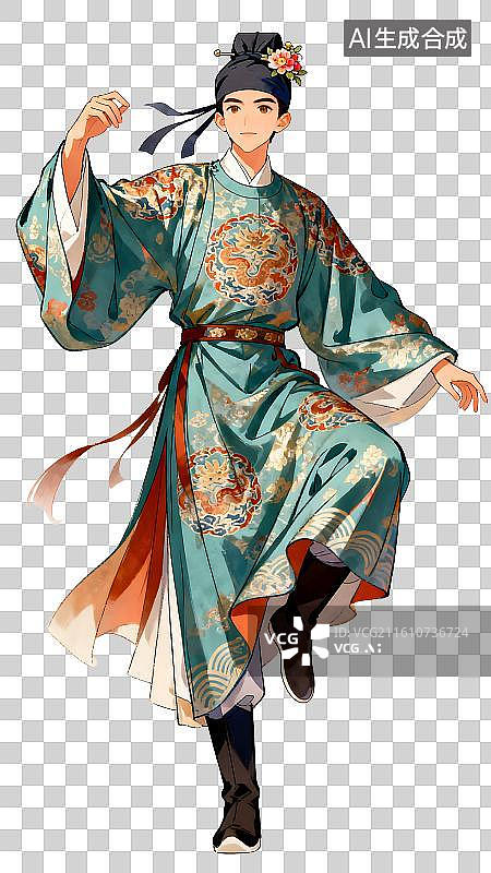 【AI数字艺术】古装汉服男人图片素材