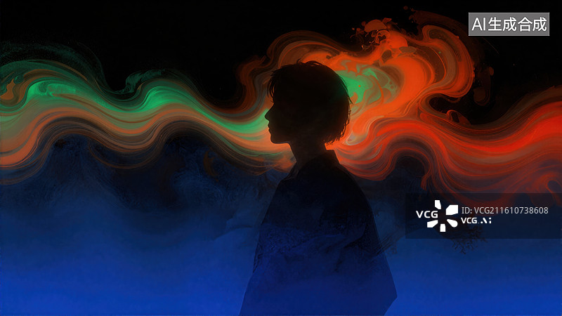 【AI数字艺术】灵魂之光图片素材