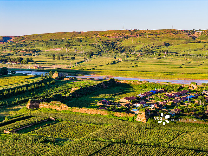 山西 大同 新荣区 得胜堡 市场堡 镇羌堡 明长城图片素材