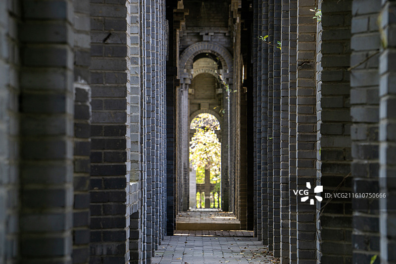 河南商丘虞城大虞春秋文化园民国建筑和西方建筑图片素材