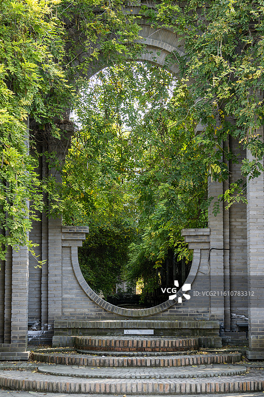 河南商丘虞城大虞春秋文化园民国建筑和西方建筑图片素材