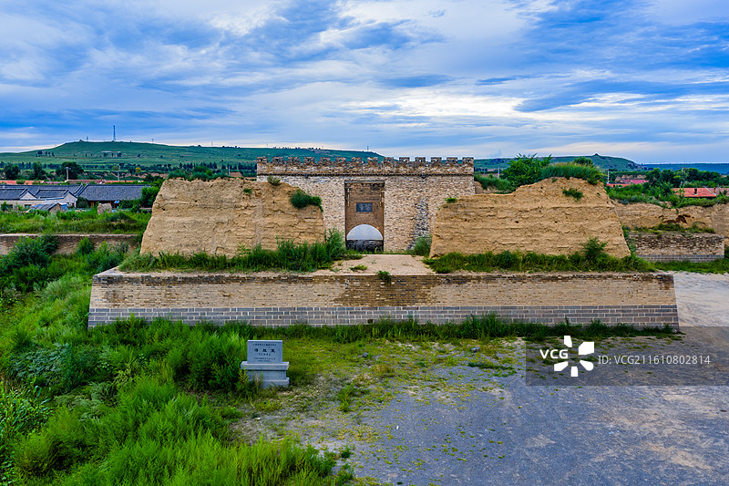山西 大同 新荣区 得胜堡 市场堡 镇羌堡 明长城图片素材