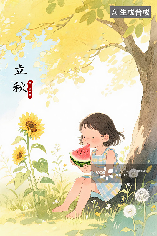 【AI数字艺术】立秋图片素材