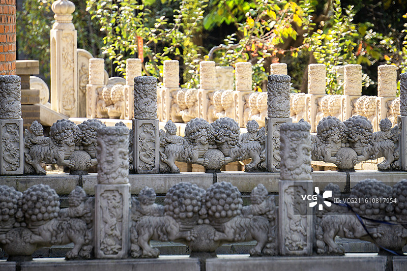 河南商丘虞城大虞春秋文化园民国建筑和西方建筑图片素材