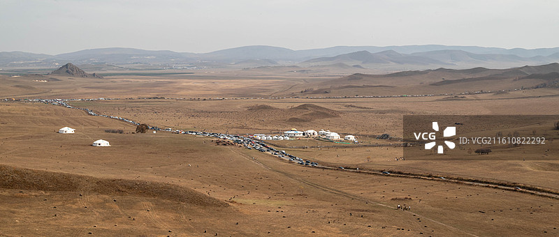 中国内蒙古乌兰布统景区日出图片素材