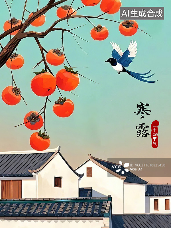 【AI数字艺术】寒露图片素材