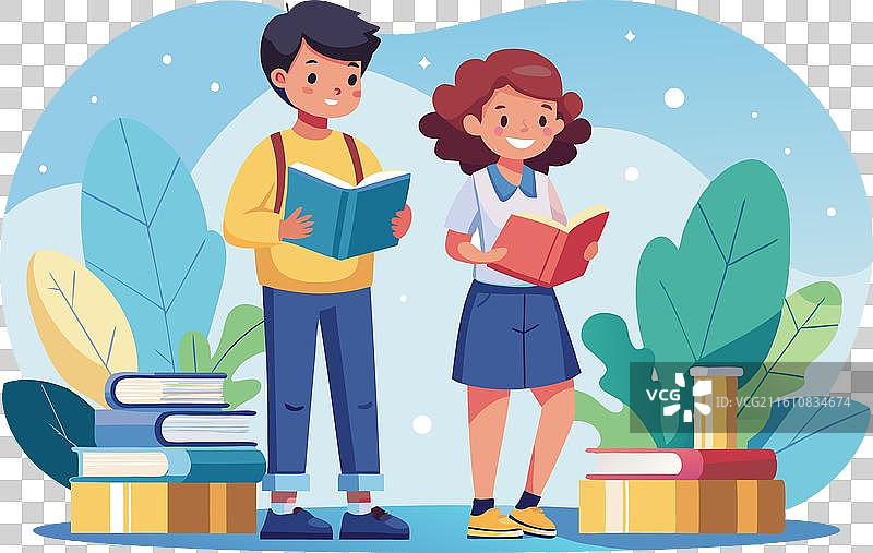 学生群体学习教育图片素材