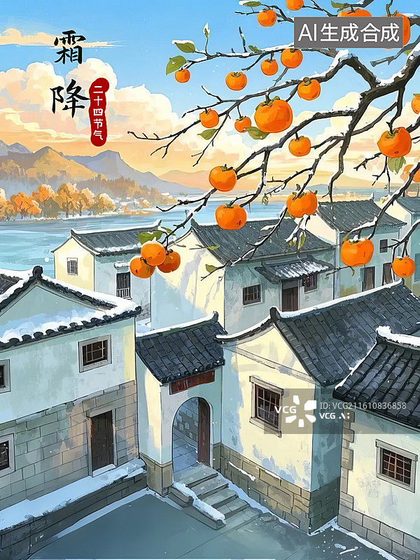 【AI数字艺术】霜降图片素材