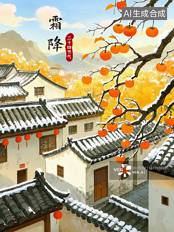 【AI数字艺术】霜降图片素材