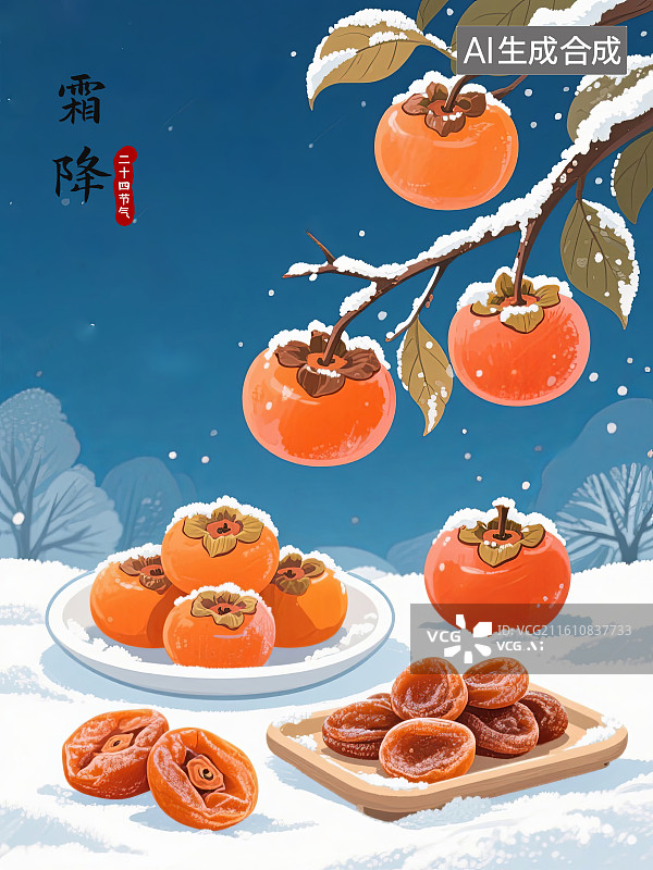 【AI数字艺术】霜降图片素材