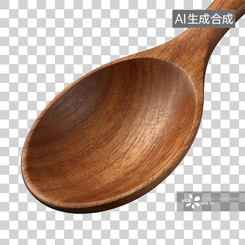 【AI数字艺术】餐具，木制汤匙，汤勺图片素材